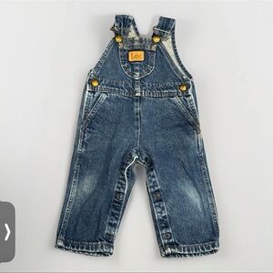 Lee Baby Blue Overalls Size 18 Month Union Made Made in USA 80s